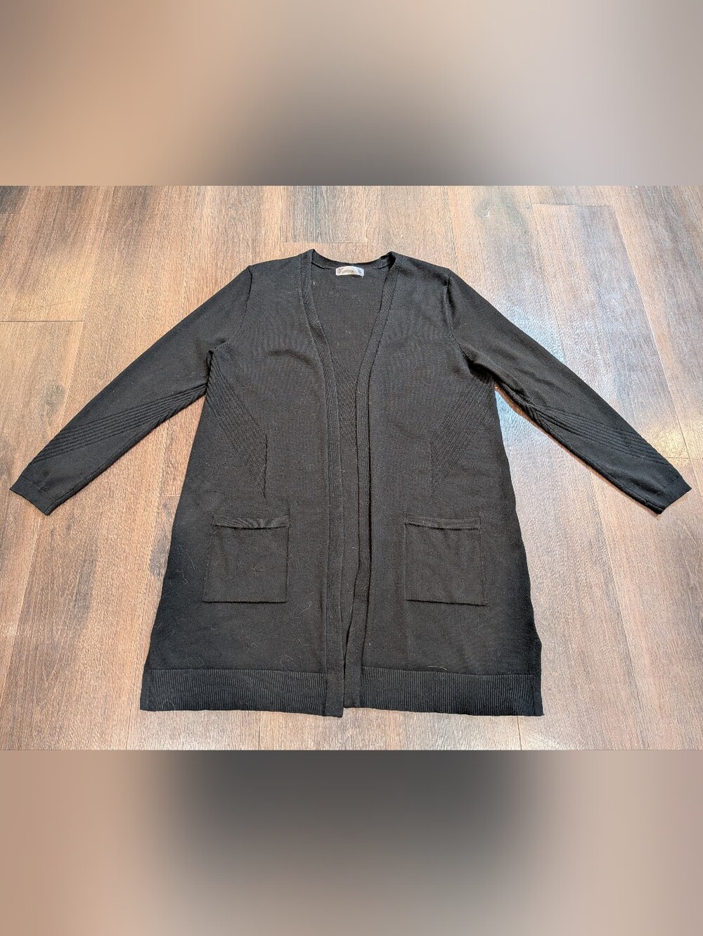 89th + Madison sz. M black knit cardigan